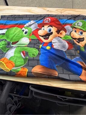 Nintendo Super Mario Characters Blue Red Green Pillowcase (2)